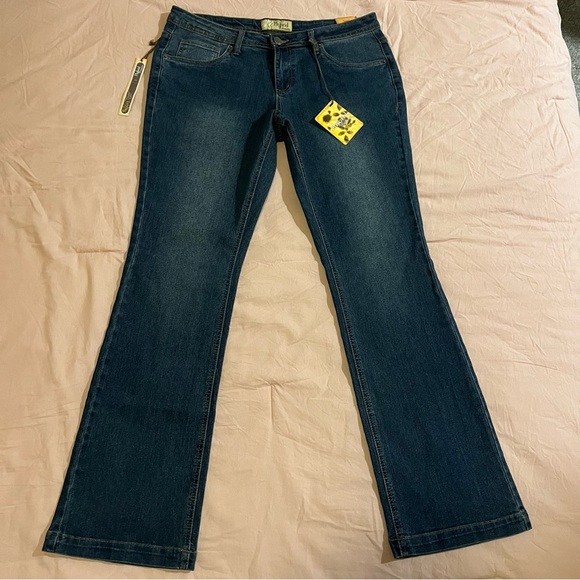 Hybrid & Company Women's Jeans Blue Denim Cotton Stretch Bootcut  Sz 15 NWT - Picture 2 of 12